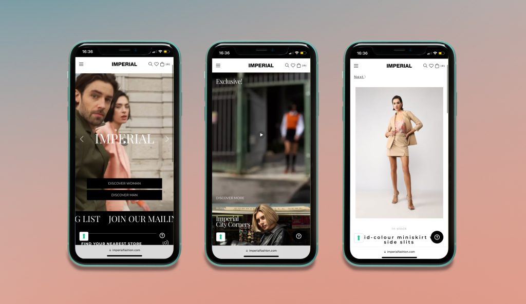 Imperial Fashion Group mobile site